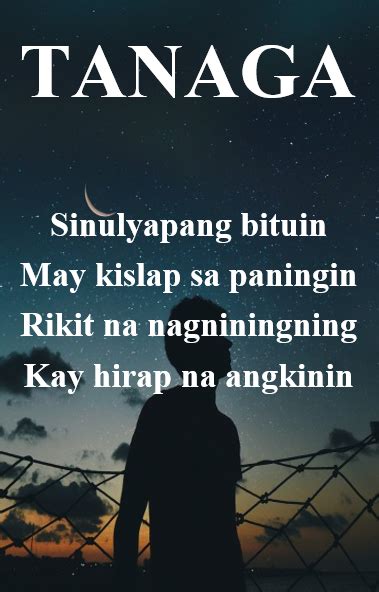 halimbawa ng tanaga|Mga Tanaga (Maiikling Tula) .